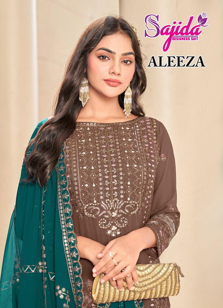 Aleeza Vol 1 By Sajida Georgette Pakistani Salwar Suit Wholesale Price In Surat